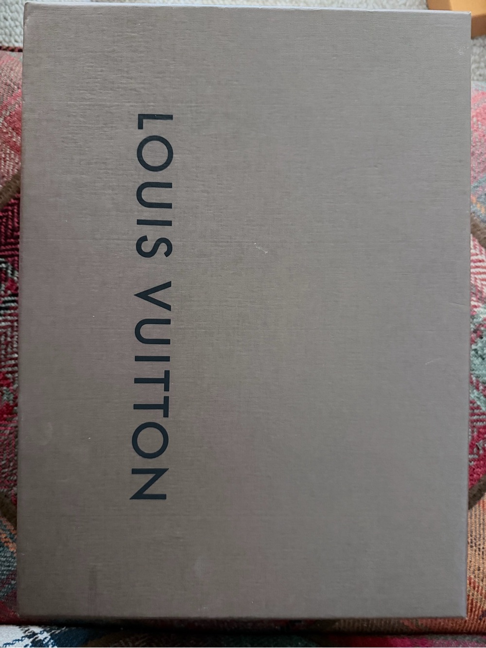 Louis Vuitton Taupe Gift Box with Black Logo